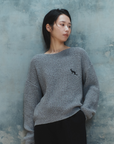 "静寂と青" Knit