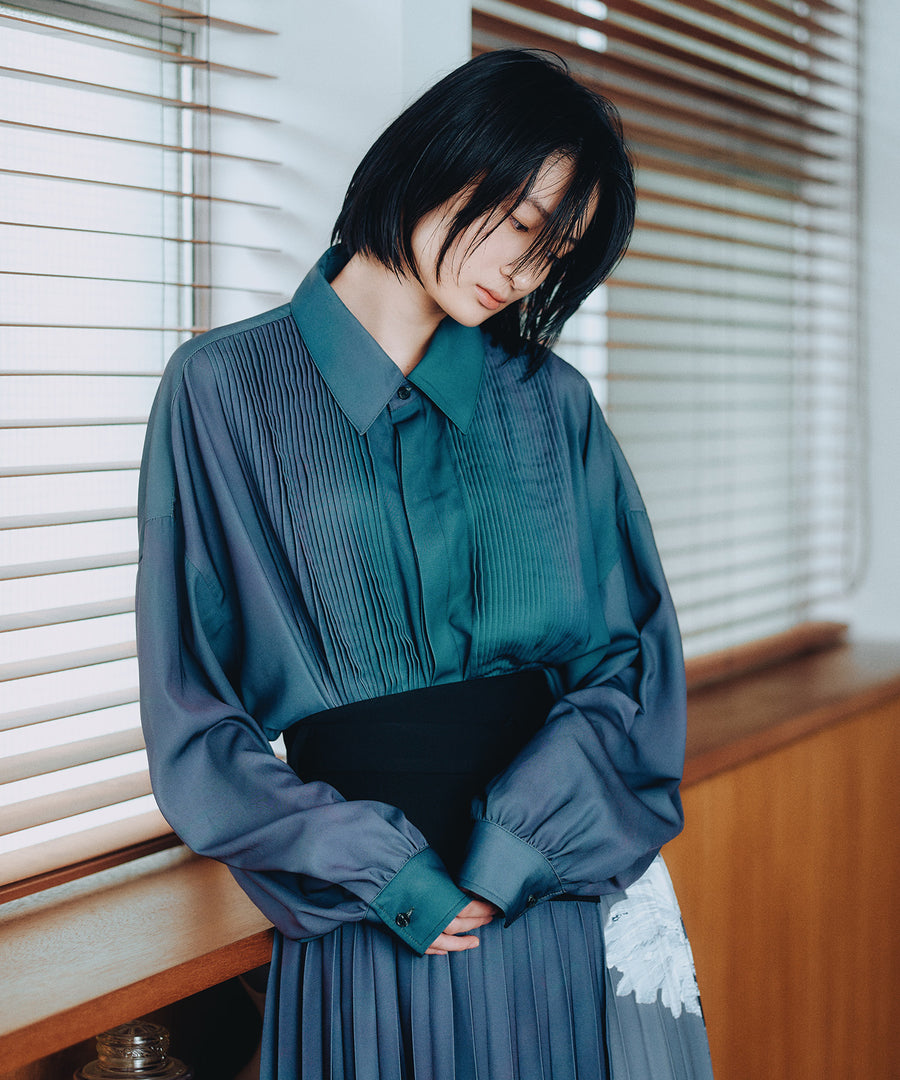 "Hana" Pleats Shirt