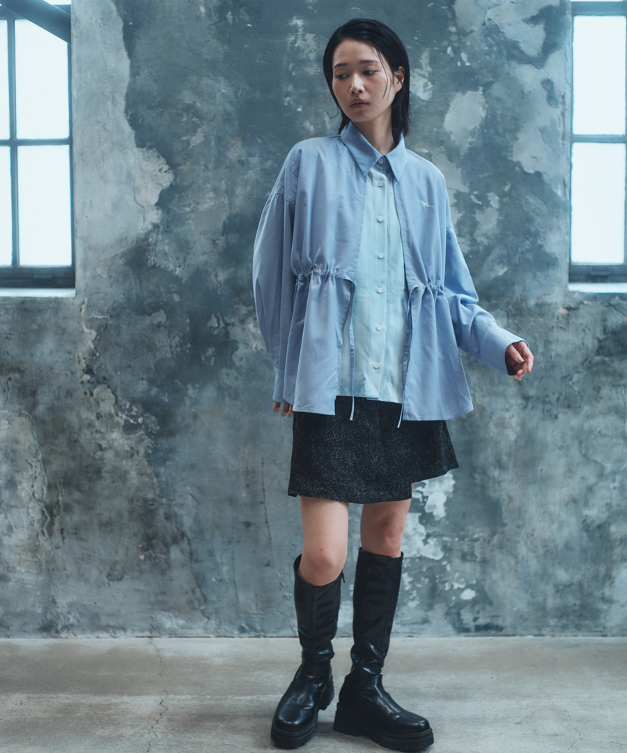 "静寂と青" Layered Shirts