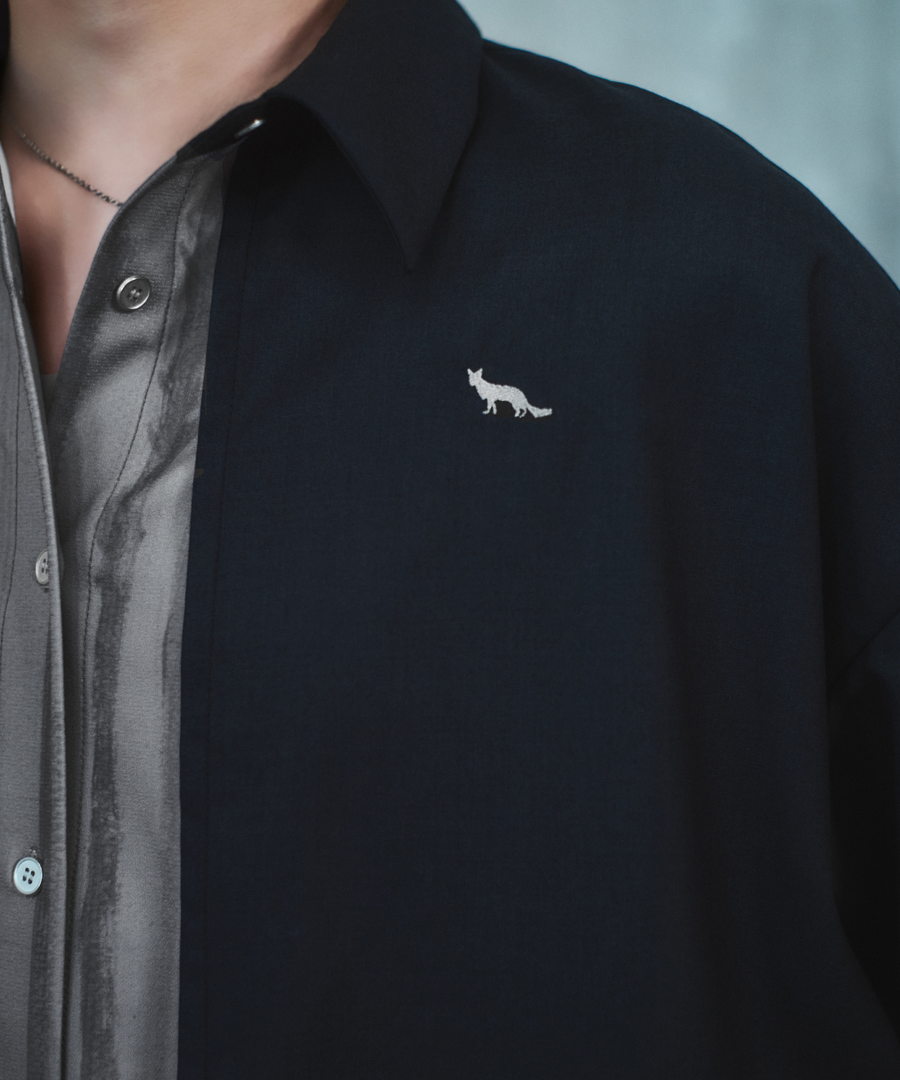 "静寂と青" Layered Shirts