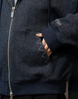 "PORTAL" Glitter Zip Hoodie