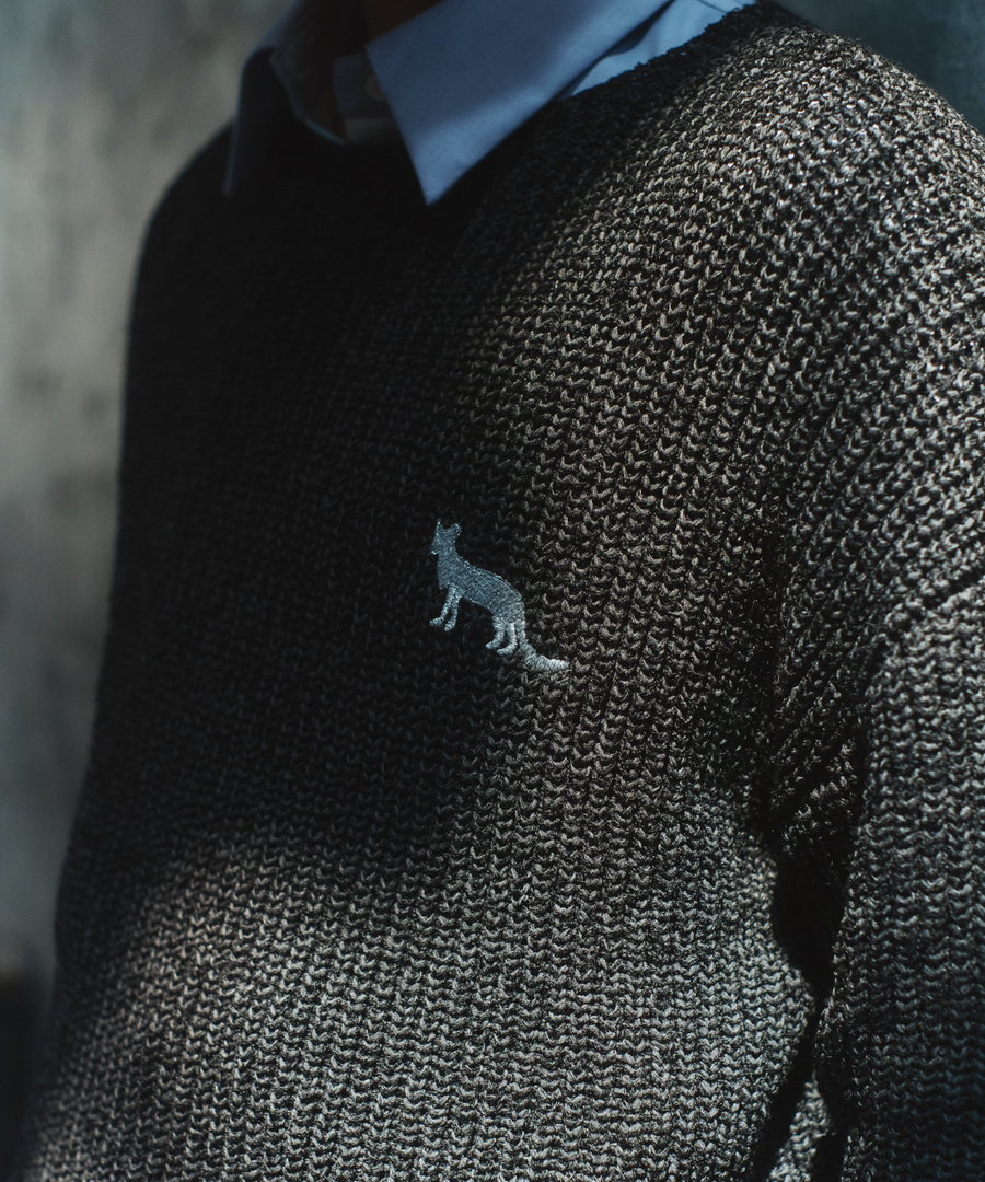 "静寂と青" Knit