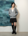 "PORTAL" Glitter Zip Hoodie