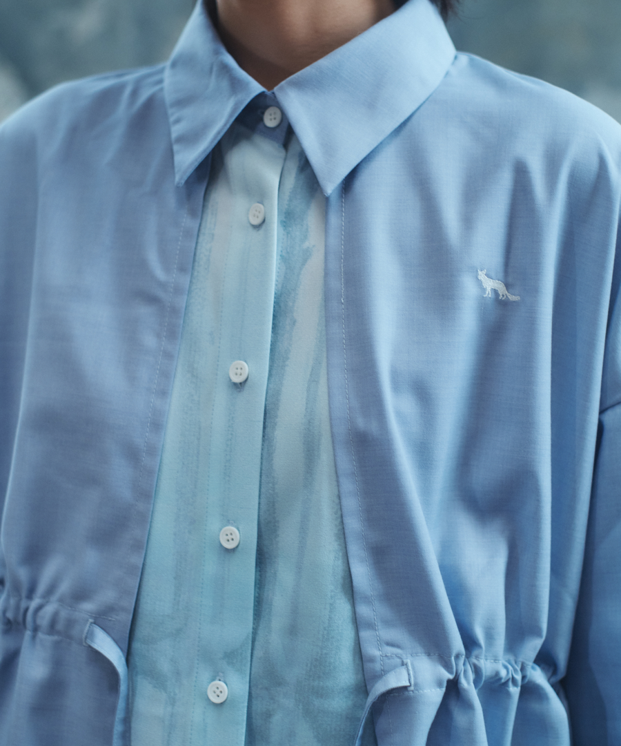 "静寂と青" Layered Shirts