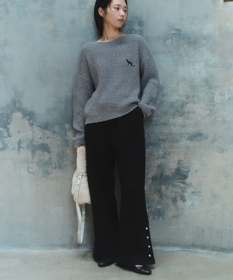 "静寂と青" Knit