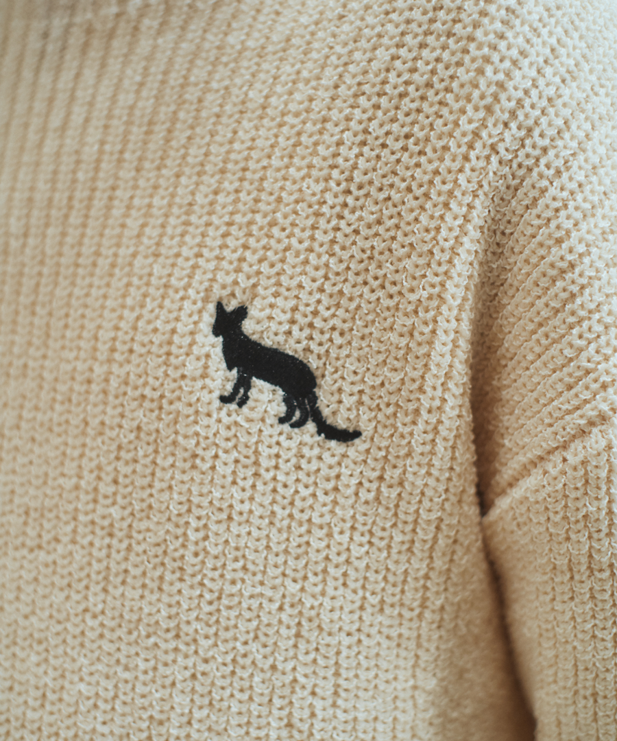 "静寂と青" Knit