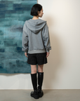 "PORTAL" Glitter Zip Hoodie
