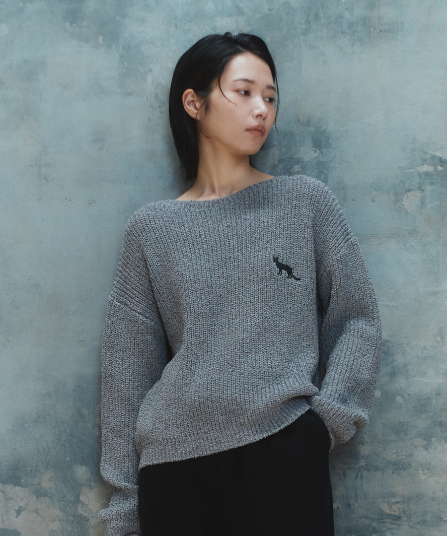 "静寂と青" Knit
